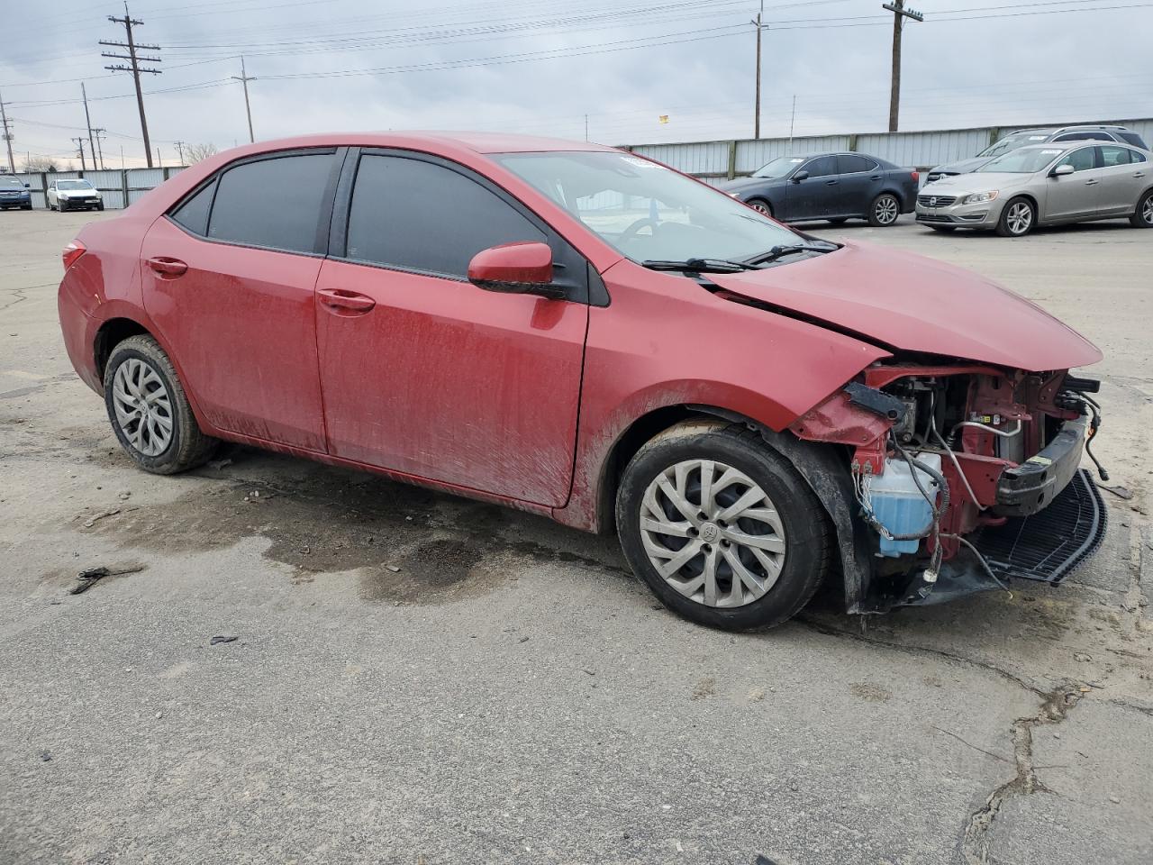 2019 Toyota Corolla VIN 2T1BURHE2KC229757 Copart auction photo, all over damage thumbnail 4