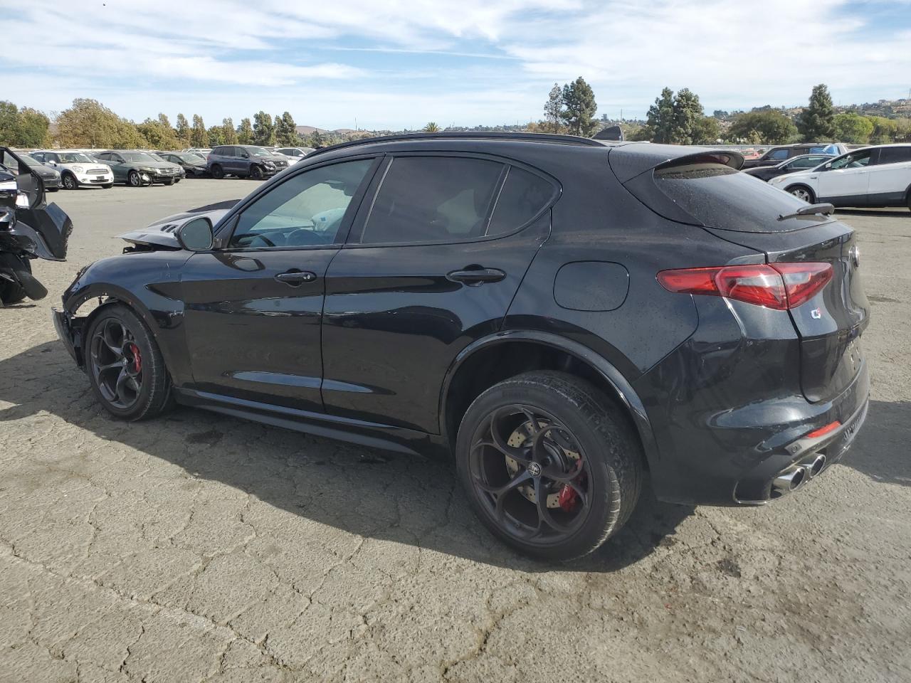 2022 Alfa Romeo Stelvio VIN ZASPAKEV3N7D46013 Copart auction photo, front end damage thumbnail 2
