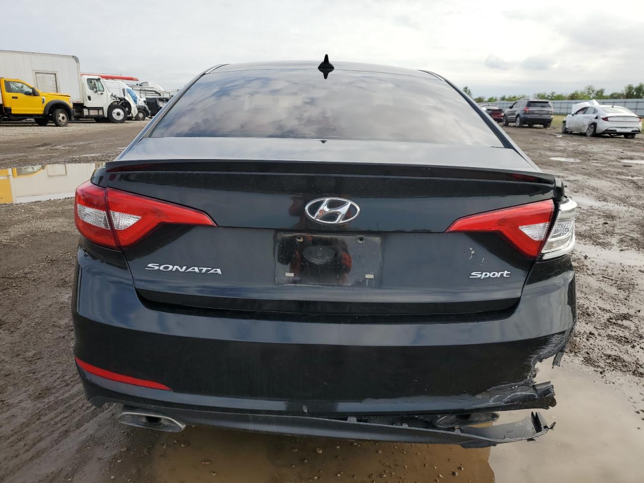 2015 Hyundai Sonata VIN 5NPE34AF4FH103098 Copart auction photo, front end / rear end damage thumbnail 6
