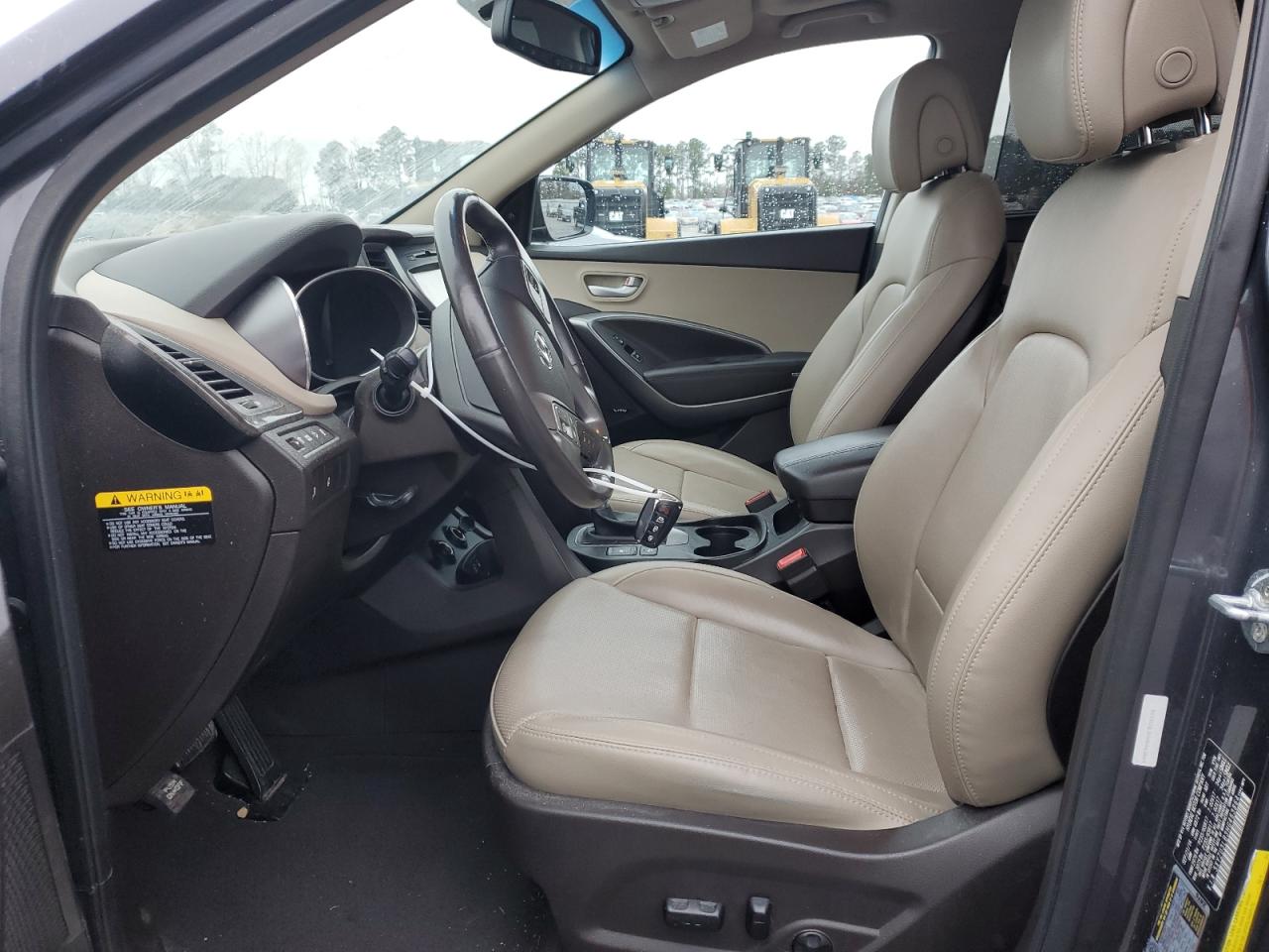 2017 Hyundai Santa Fe VIN 5XYZU3LB3HG463864 Copart auction photo, burn - engine damage thumbnail 7