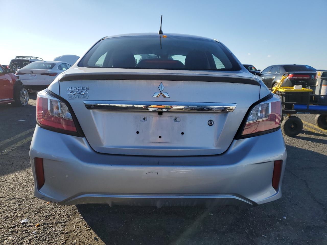 2021 Mitsubishi Mirage VIN ML32FUFJ5MHF03051 Copart auction photo, front end / side damage thumbnail 6