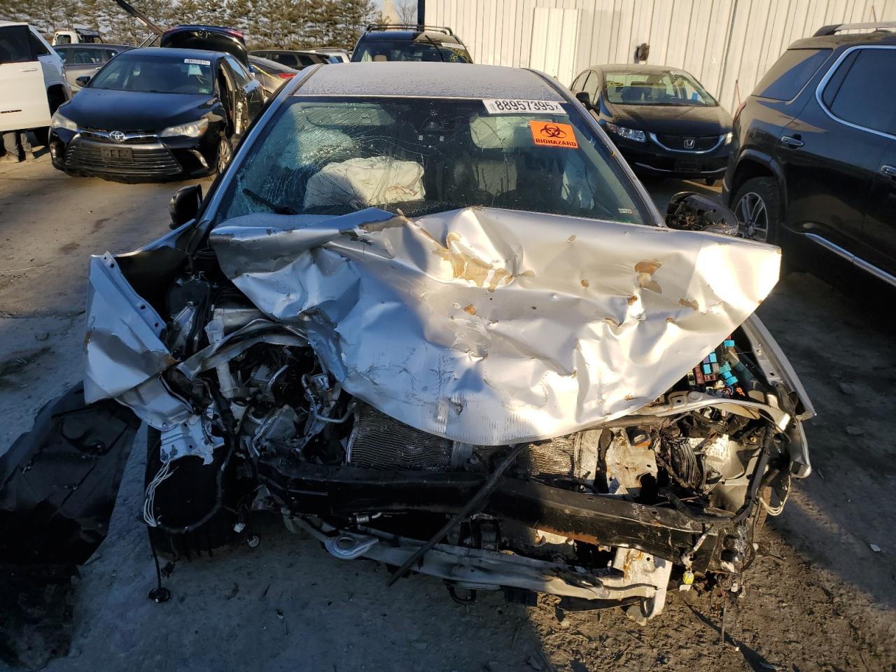 2018 Toyota Corolla VIN 2T1BURHE8JC004905 Copart auction photo, front end damage thumbnail 5