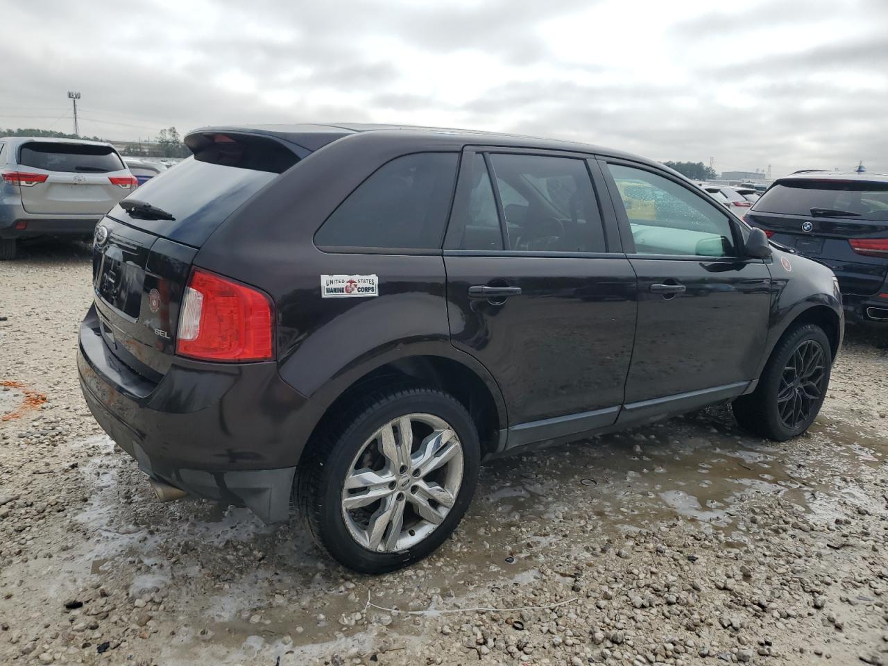 2013 Ford Edge VIN 2FMDK3JC7DBA02981 Copart auction photo, front end / side damage thumbnail 3
