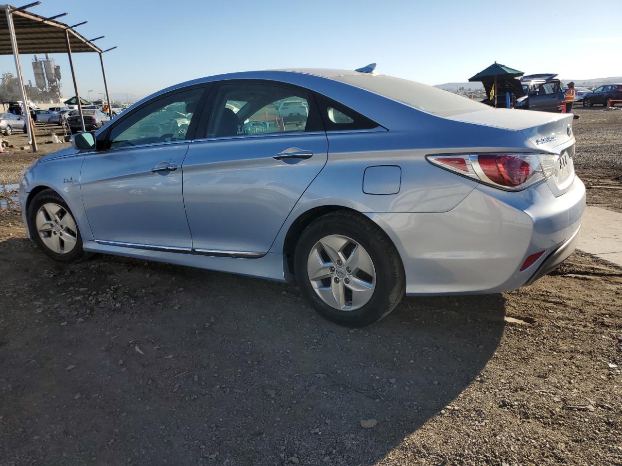 2012 Hyundai Sonata VIN KMHEC4A45CA036458 Copart auction photo, all over damage thumbnail 2