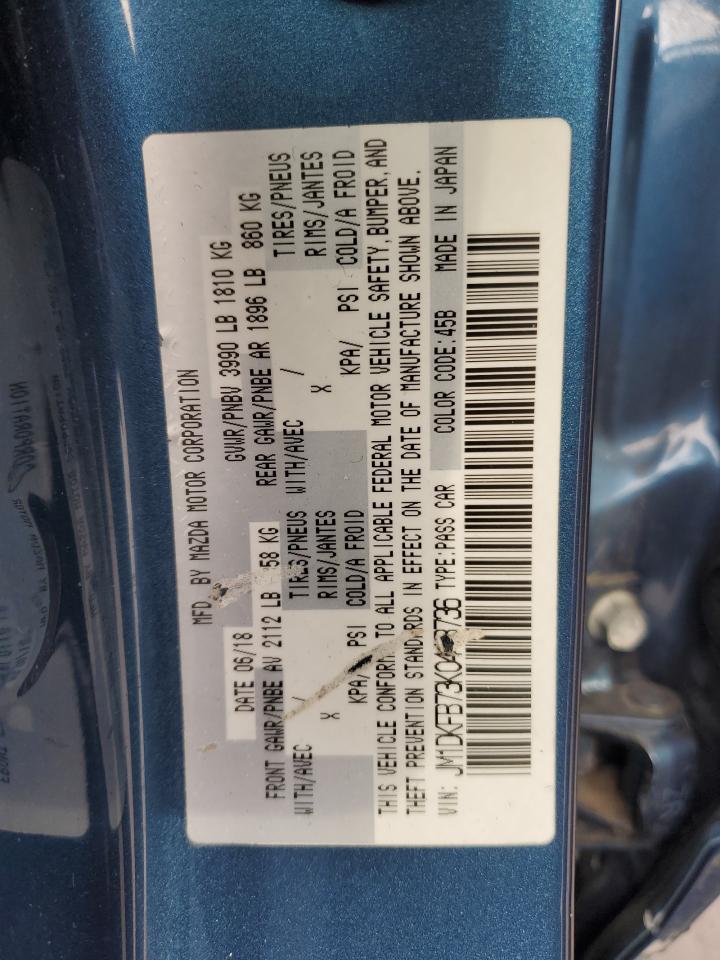 2019 Mazda CX-3 VIN JM1DKFB73K0413736 Copart auction photo, side damage thumbnail 13