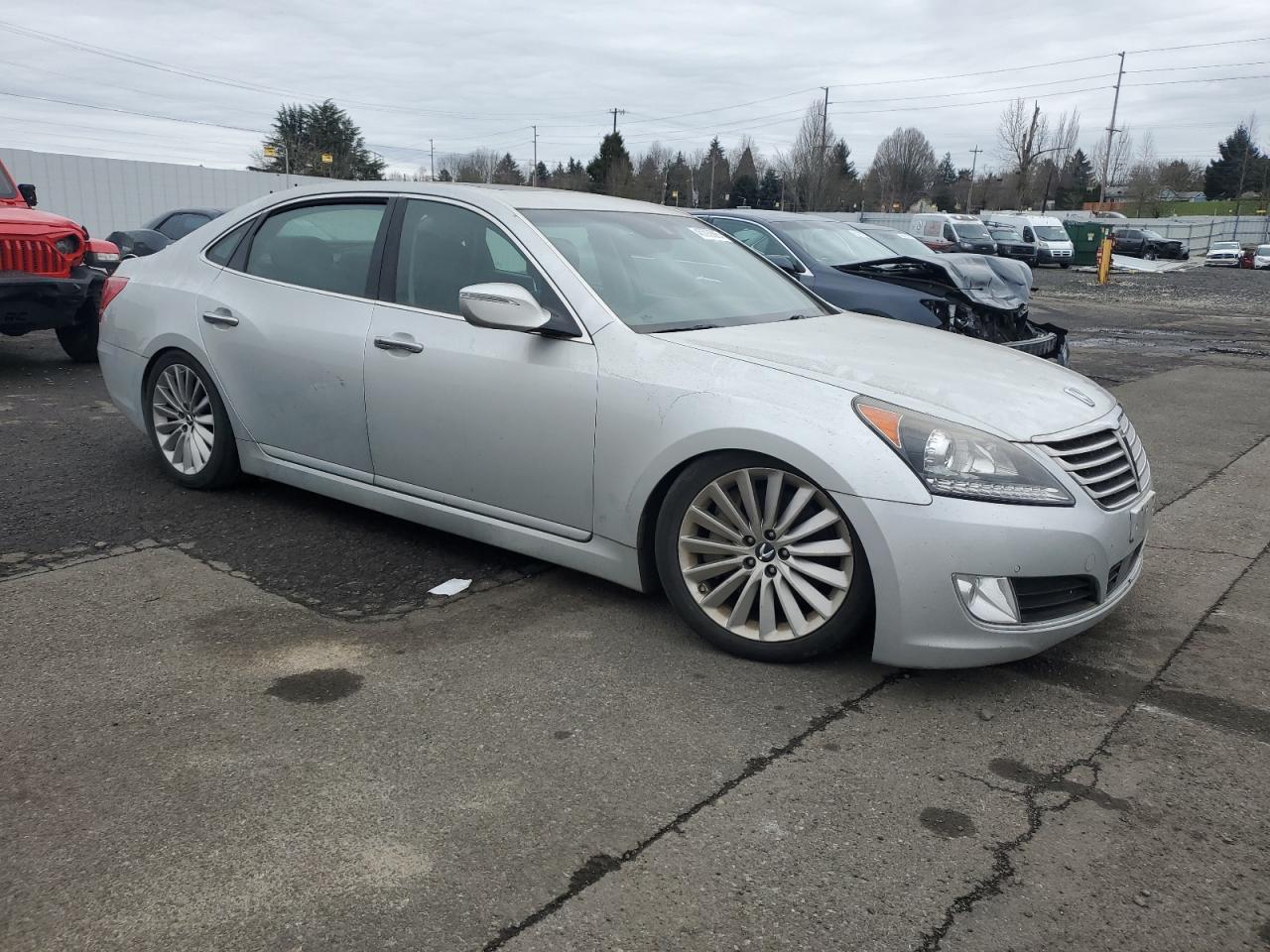2014 Hyundai Equus VIN KMHGH4JH8EU082347 Copart auction photo, normal wear damage thumbnail 4