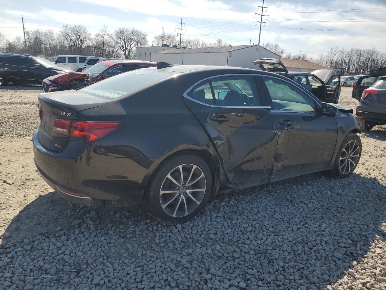 2016 Acura TLX VIN 19UUB3F56GA000042 Copart auction photo, front end / side damage thumbnail 3