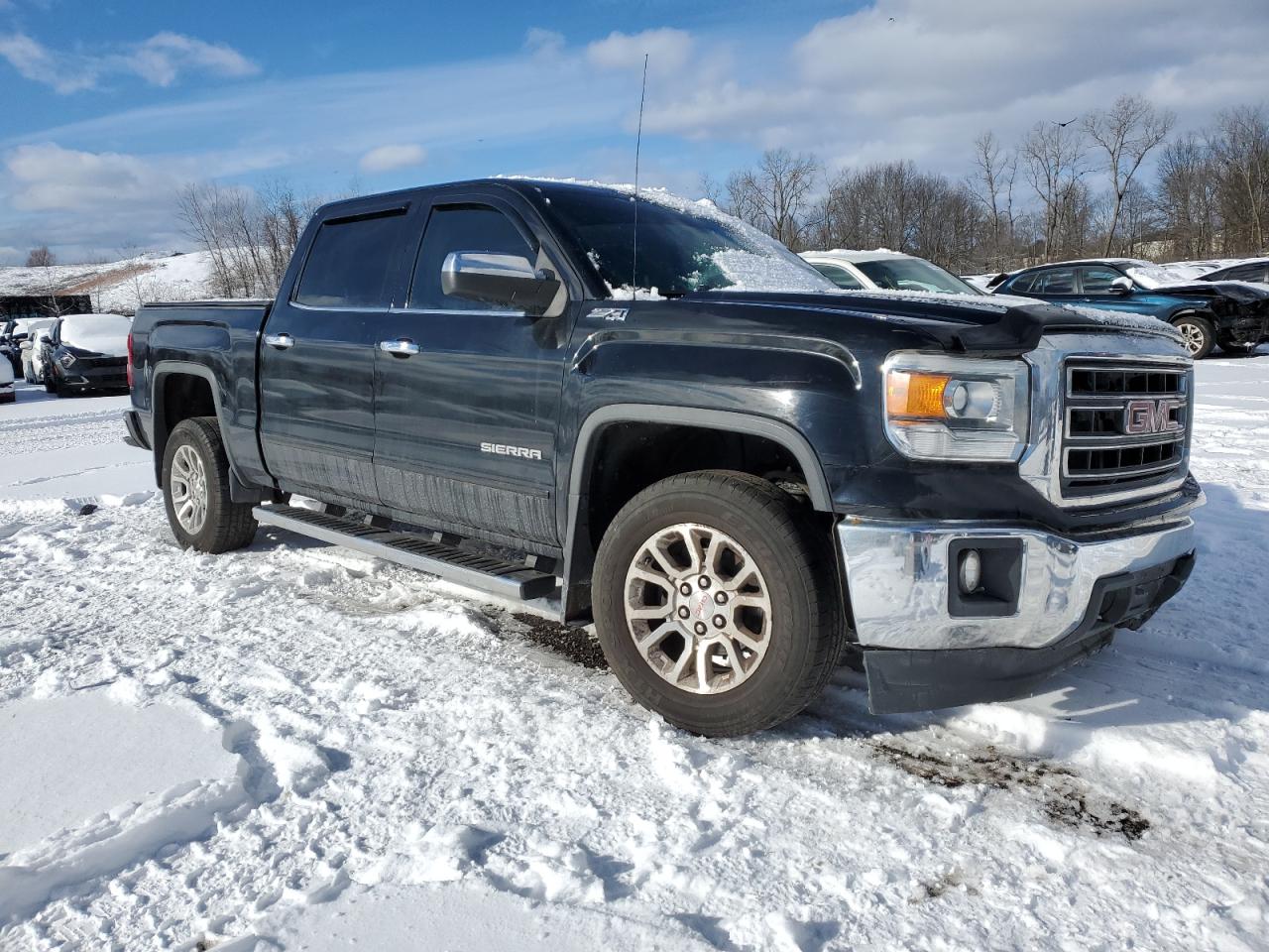 2014 GMC Sierra VIN 3GTU2UECXEG199826 Copart auction photo, front end / undercarriage damage thumbnail 4