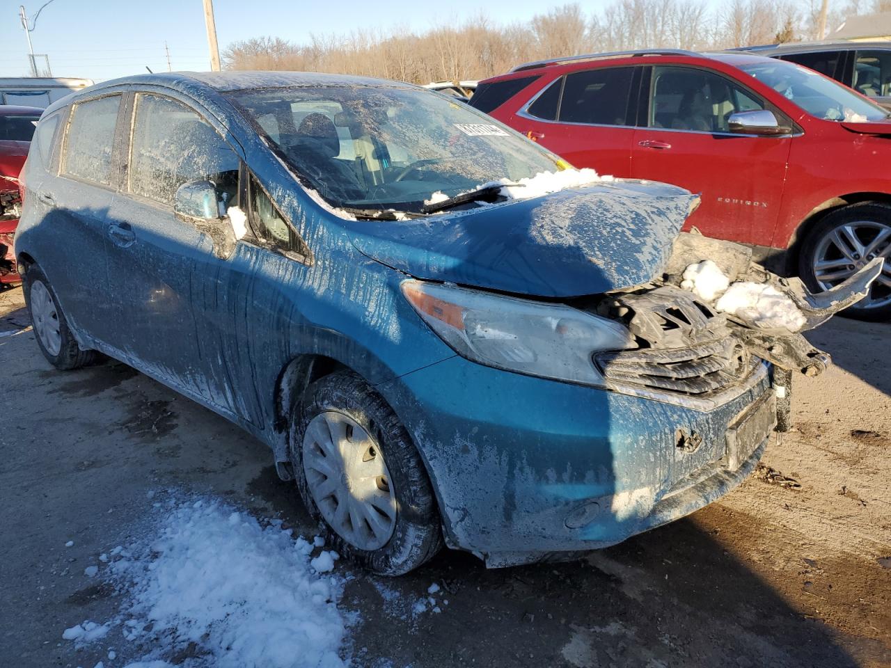 2014 Nissan Versa VIN 3N1CE2CP4EL402393 Copart auction photo, front end damage thumbnail 4
