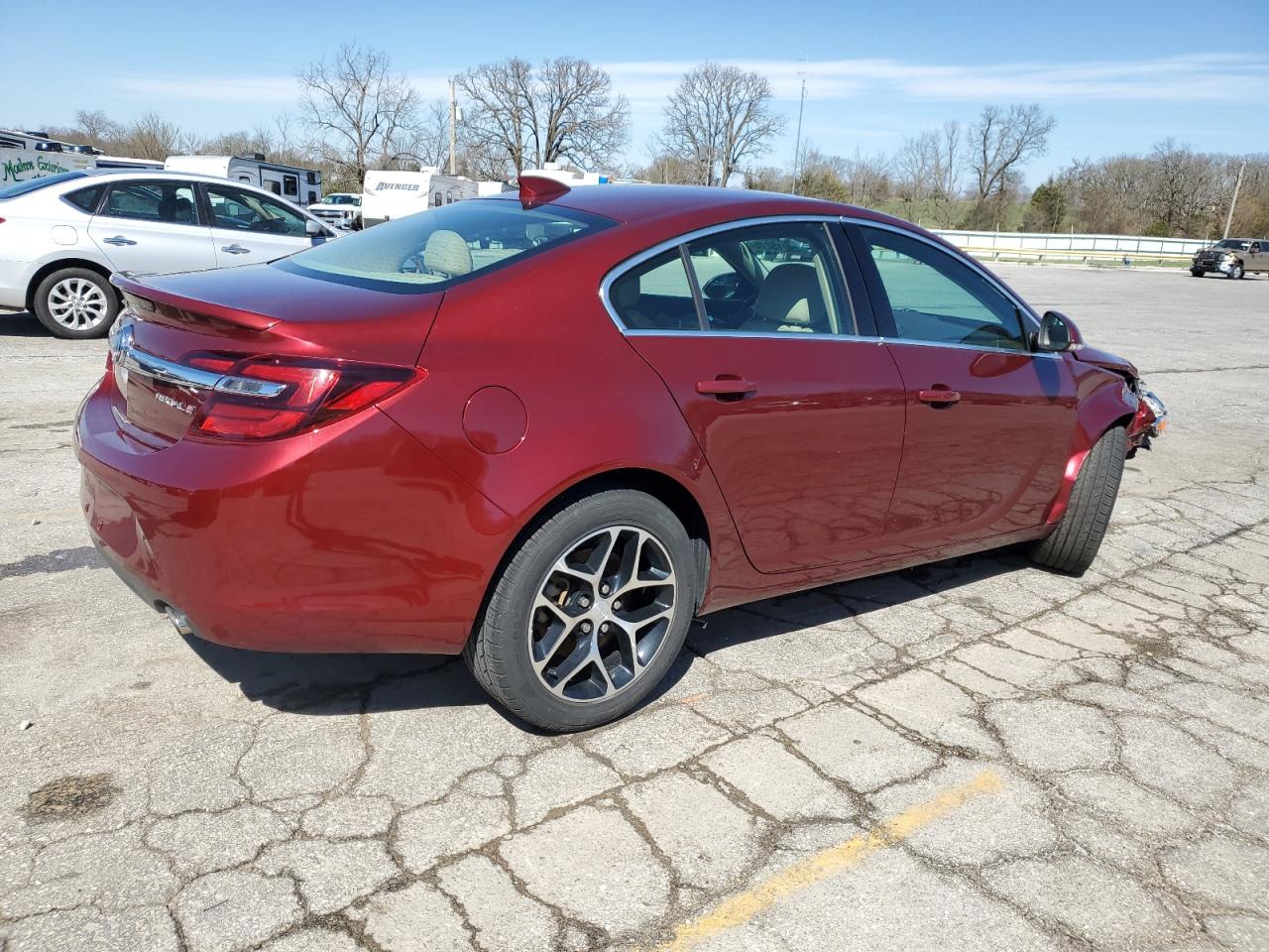 2017 Buick Regal VIN 2G4GL5EX2H9139794 Copart auction photo, front end / hail damage thumbnail 3