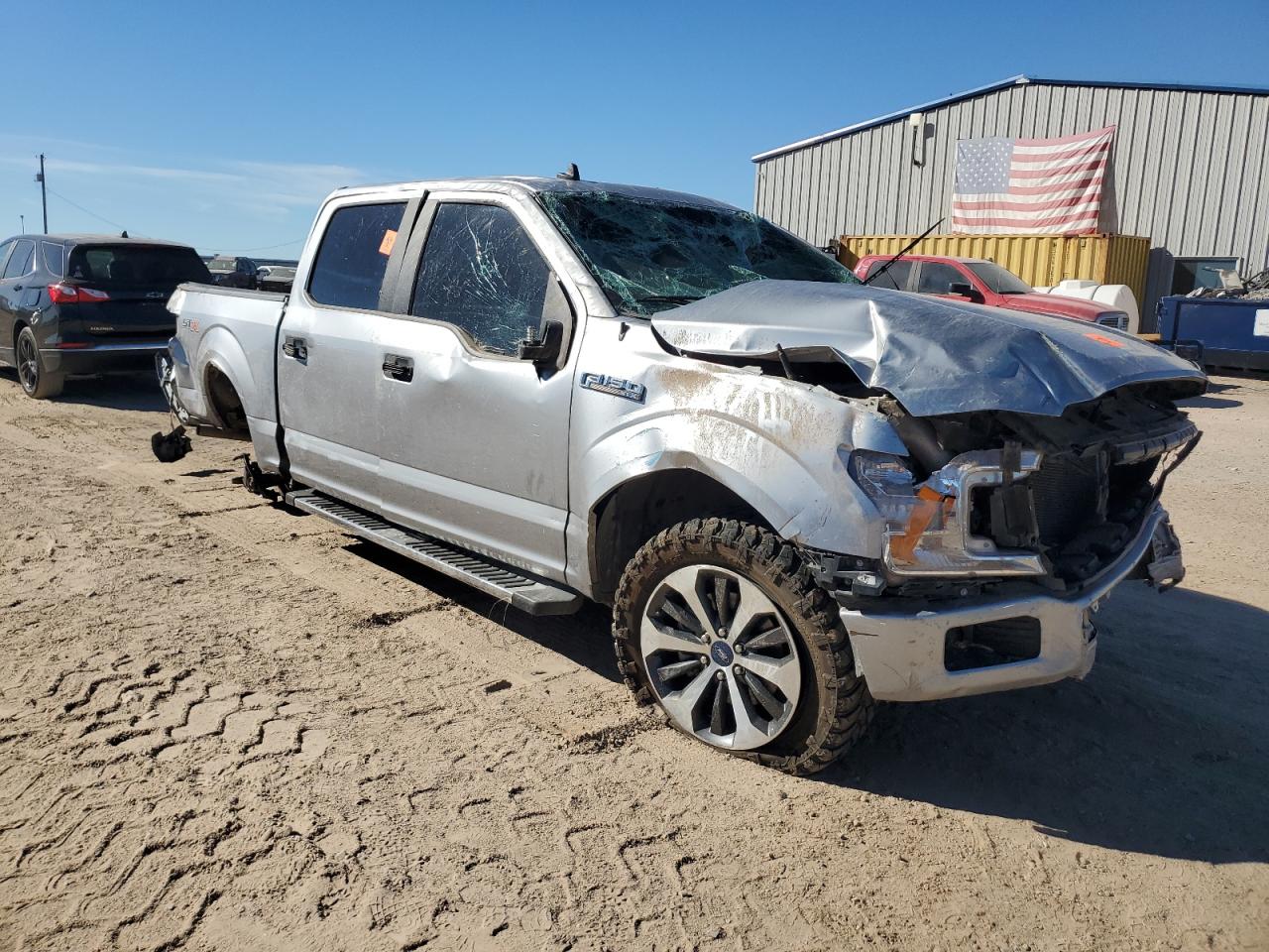 2020 Ford F-150 VIN 1FTEW1C5XLKE59742 Copart auction photo, rollover / all over damage thumbnail 4