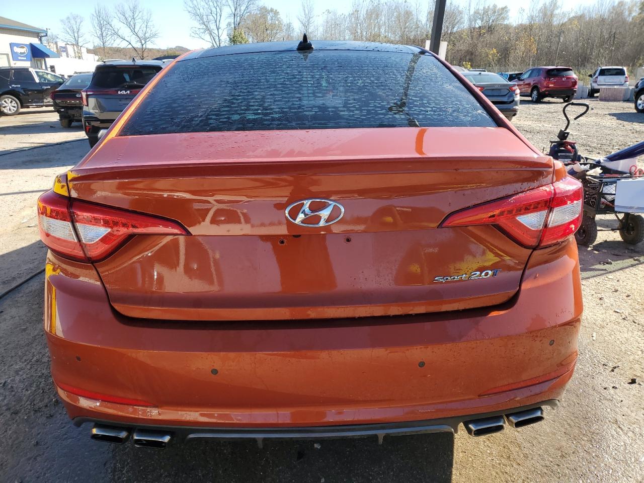 2015 Hyundai Sonata VIN 5NPE34AB0FH124785 Copart auction photo, burn - interior / burn - engine damage thumbnail 6
