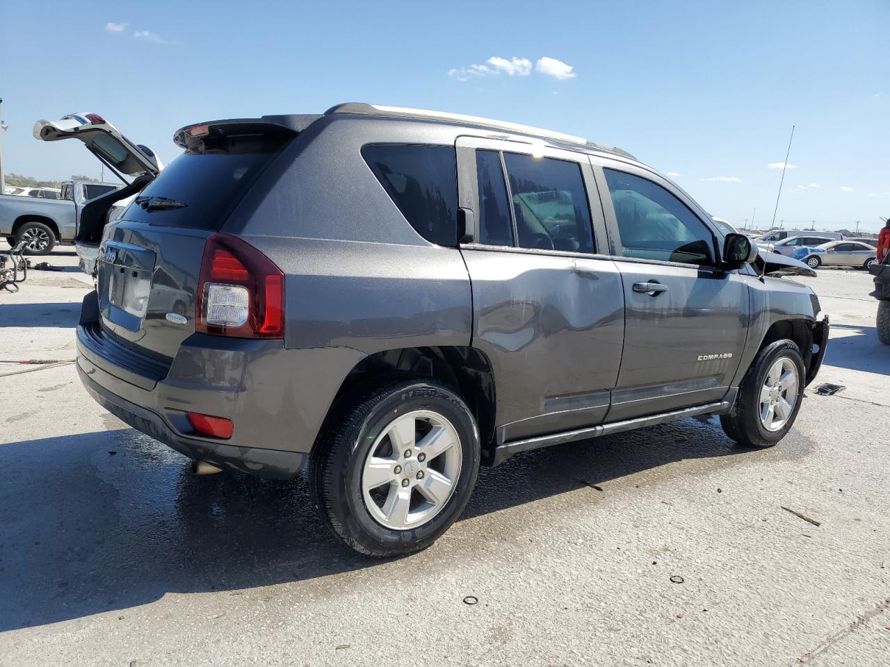 2017 Jeep Compass VIN 1C4NJCEA9HD116887 Copart auction photo, rollover damage thumbnail 3