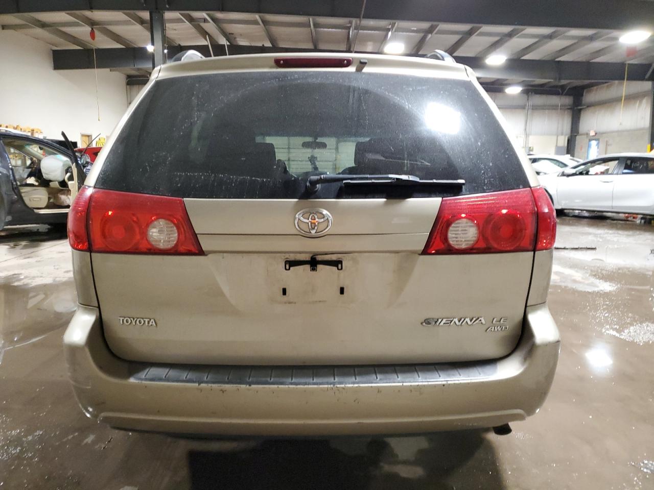 2008 Toyota Sienna VIN 5TDBK23C38S014665 Copart auction photo, side / rear end damage thumbnail 6