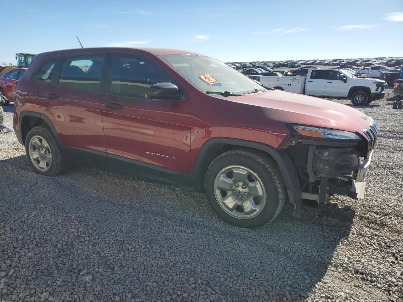 2016 Jeep Grand Cherokee VIN 1C4PJLAB9GW200993 Copart auction photo, front end / side damage thumbnail 4
