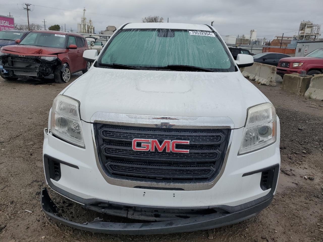2017 GMC Terrain VIN 2GKALMEK8H6349458 Copart auction photo, front end / side damage thumbnail 5