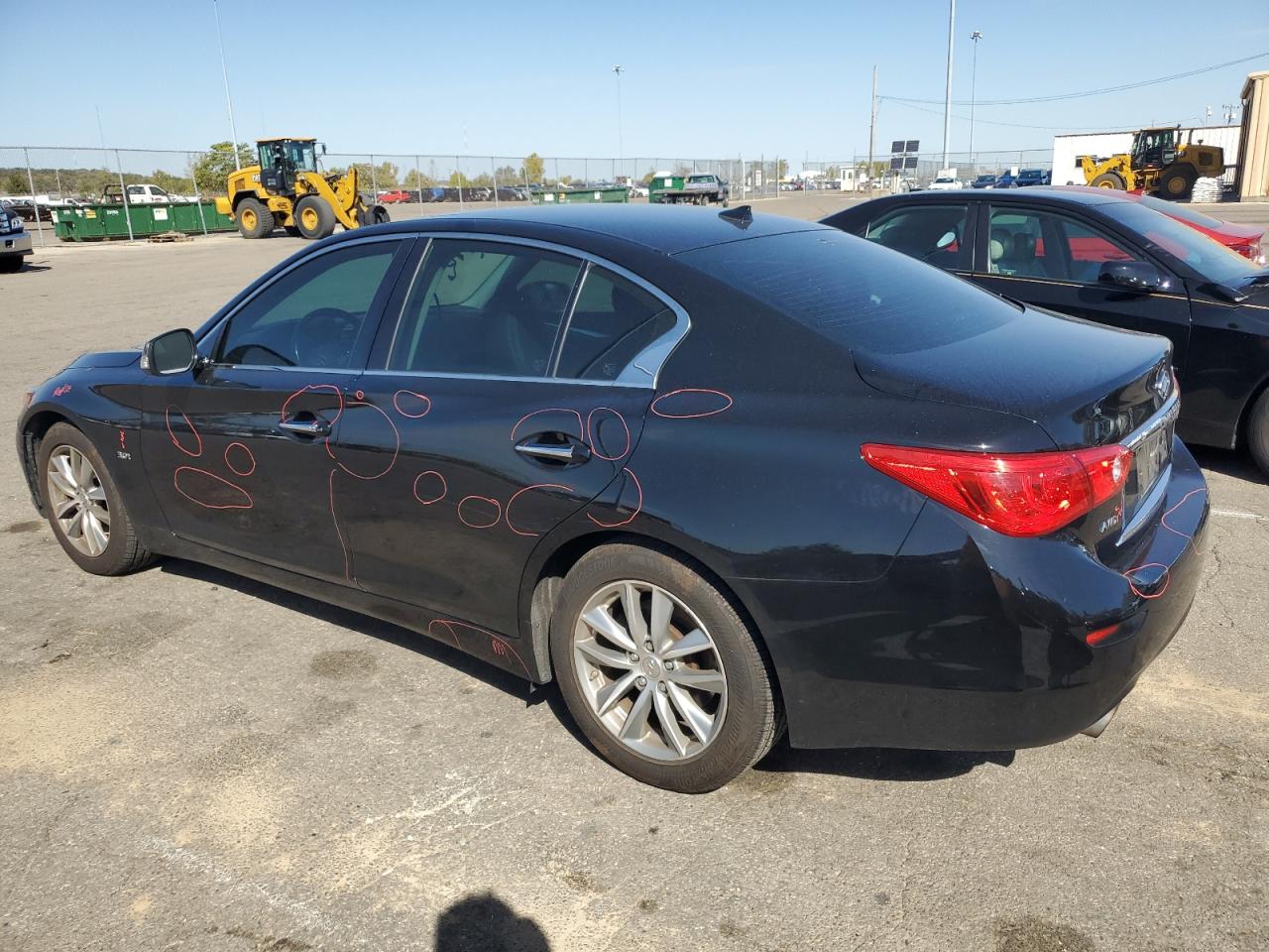2016 Infiniti Q50 VIN JN1EV7ARXGM345264 Copart auction photo, all over damage thumbnail 2