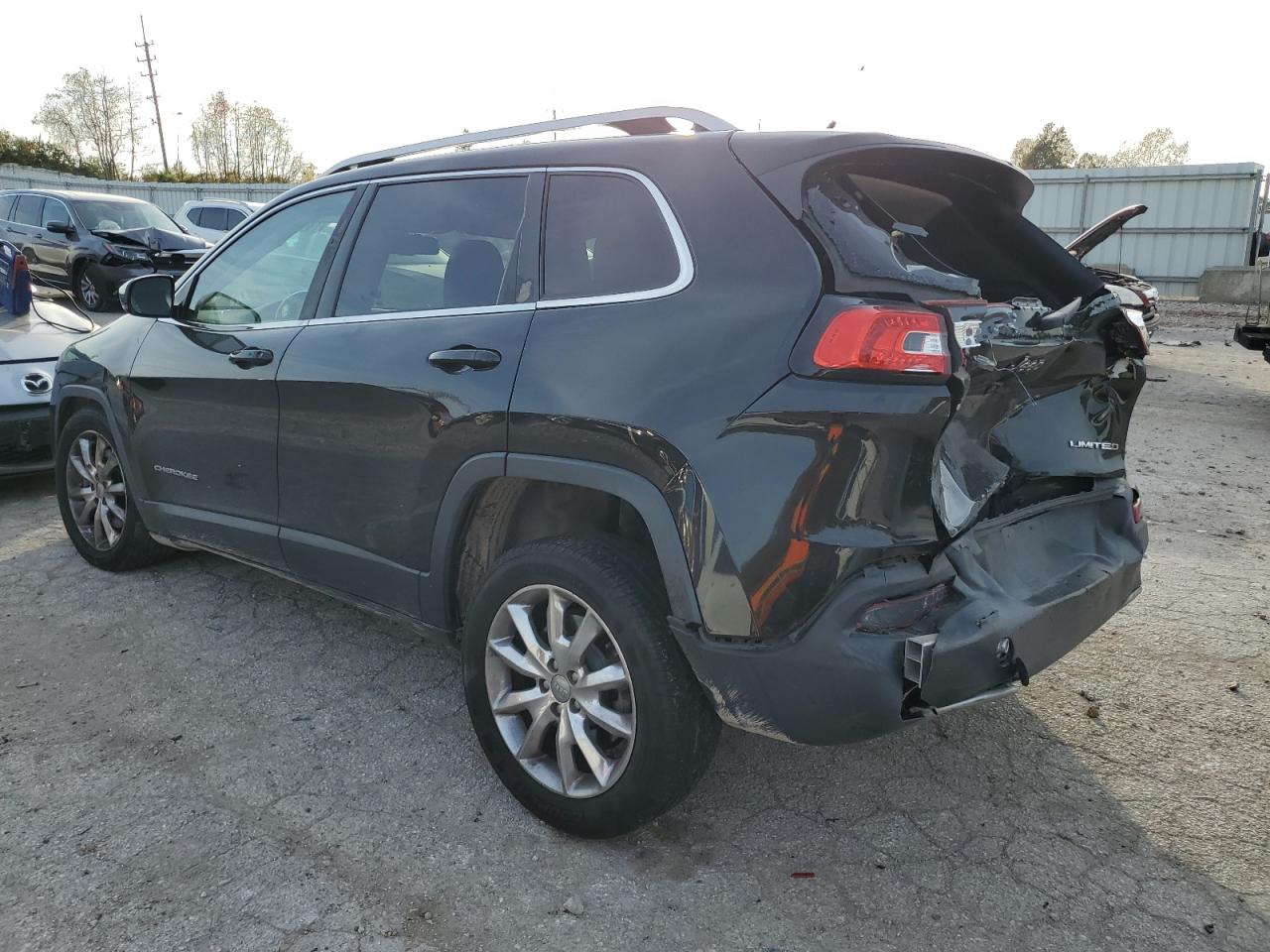 2015 Jeep Grand Cherokee VIN 1C4PJLDS5FW597452 Copart auction photo, rear end damage thumbnail 2