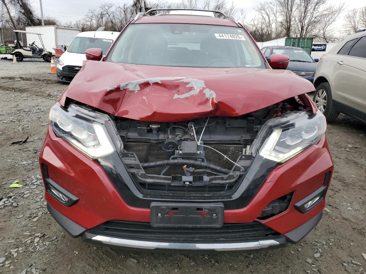 2017 Nissan Rogue VIN JN8AT2MT9HW406660 Copart auction photo, front end / minor dent/scratches damage thumbnail 5