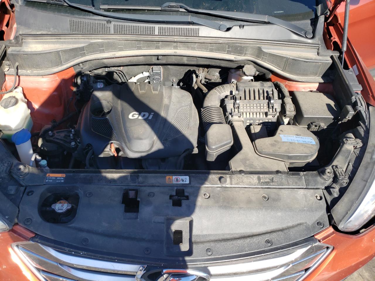 2015 Hyundai Santa Fe VIN 5XYZT3LB3FG295515 Copart auction photo, front end damage thumbnail 13