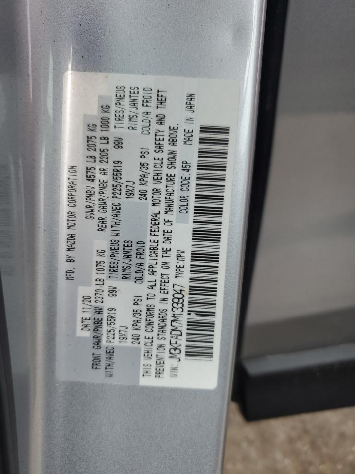 2021 Mazda CX-5 VIN JM3KFADM7M1339047 Copart auction photo, all over damage thumbnail 13