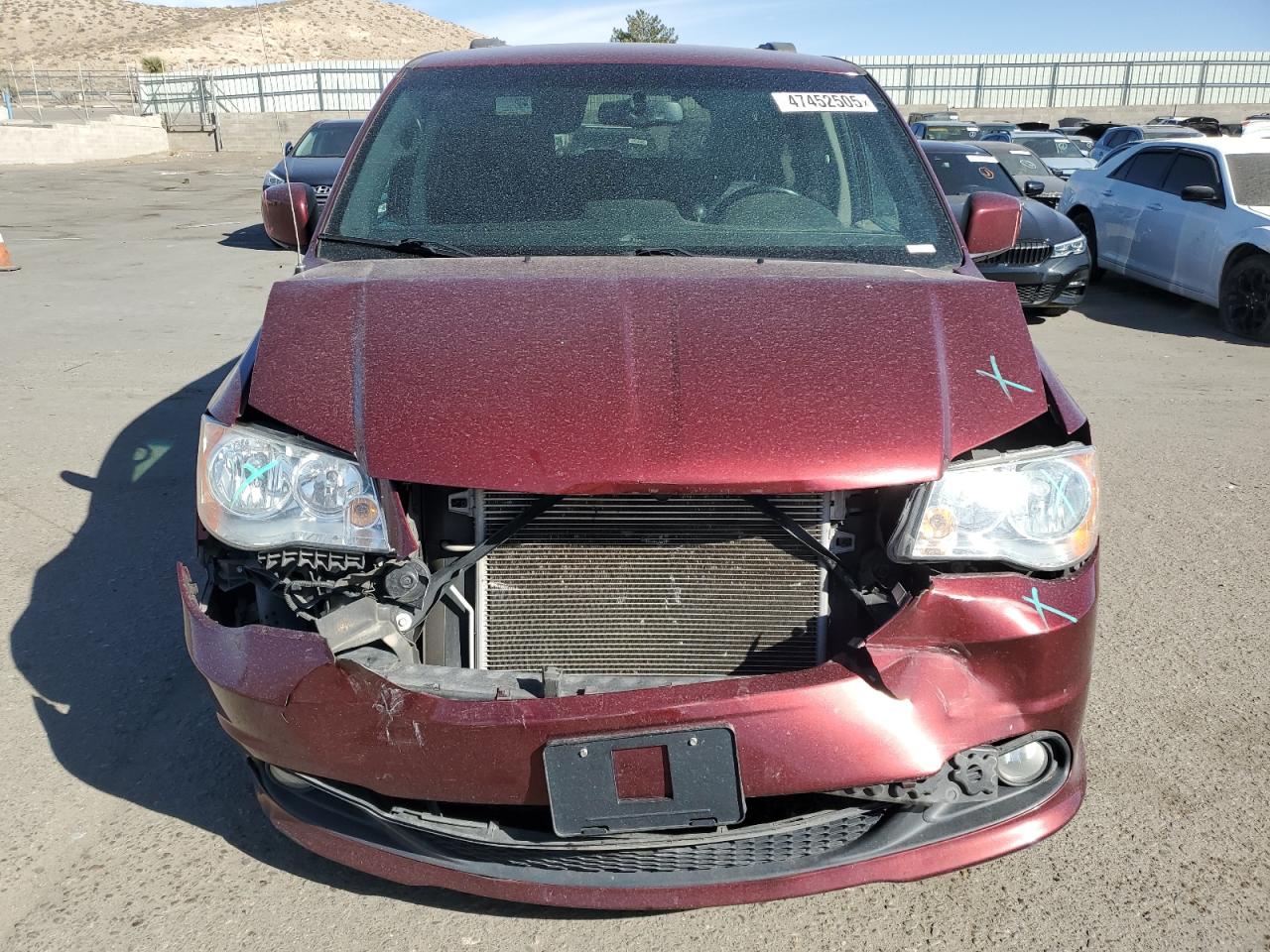 2017 Dodge Caravan VIN 2C4RDGCGXHR812954 Copart auction photo, frame damage / front end damage thumbnail 5