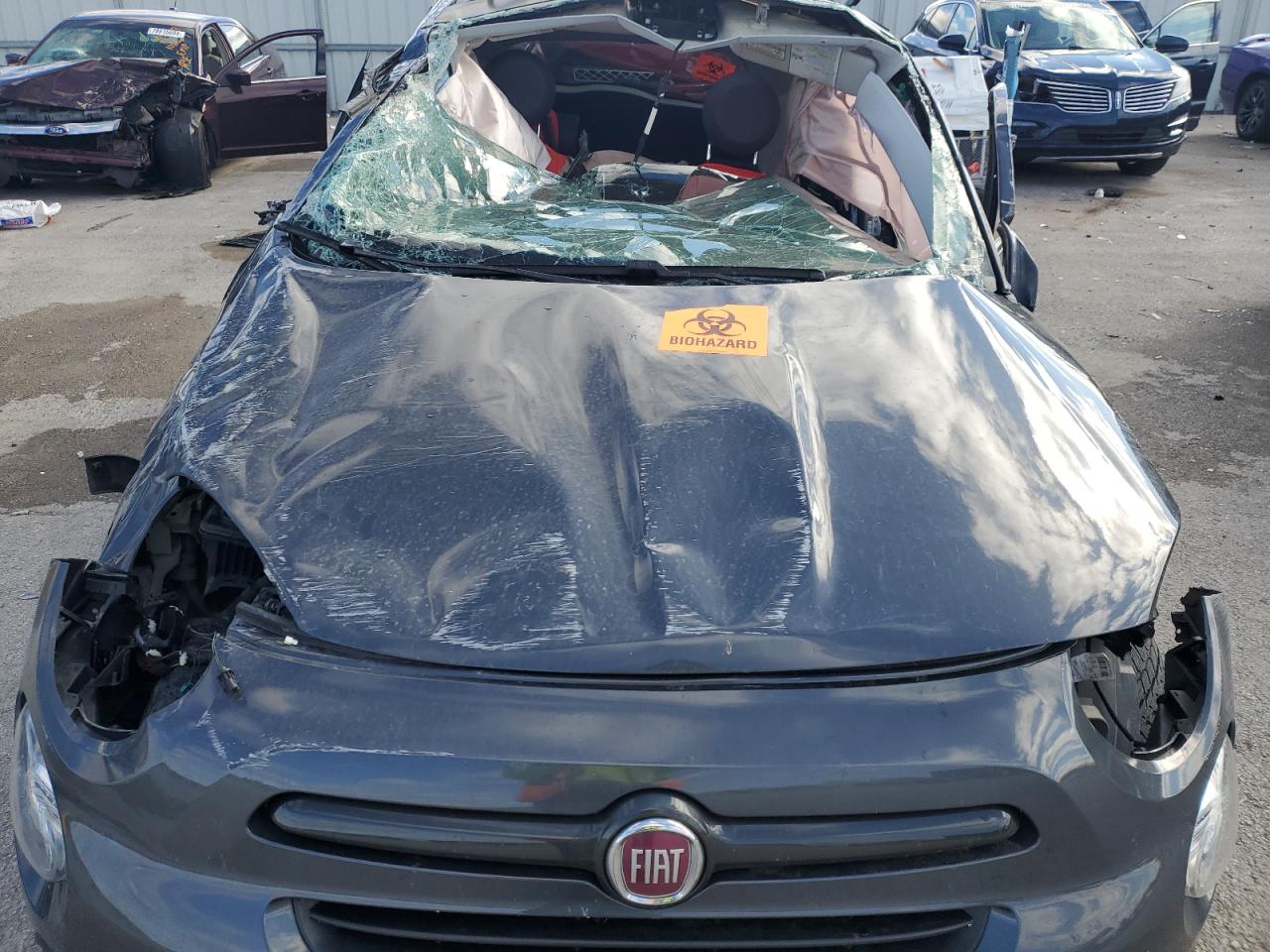 2018 Fiat 500 VIN ZFBCFXCB3JP712337 Copart auction photo, rollover damage thumbnail 12