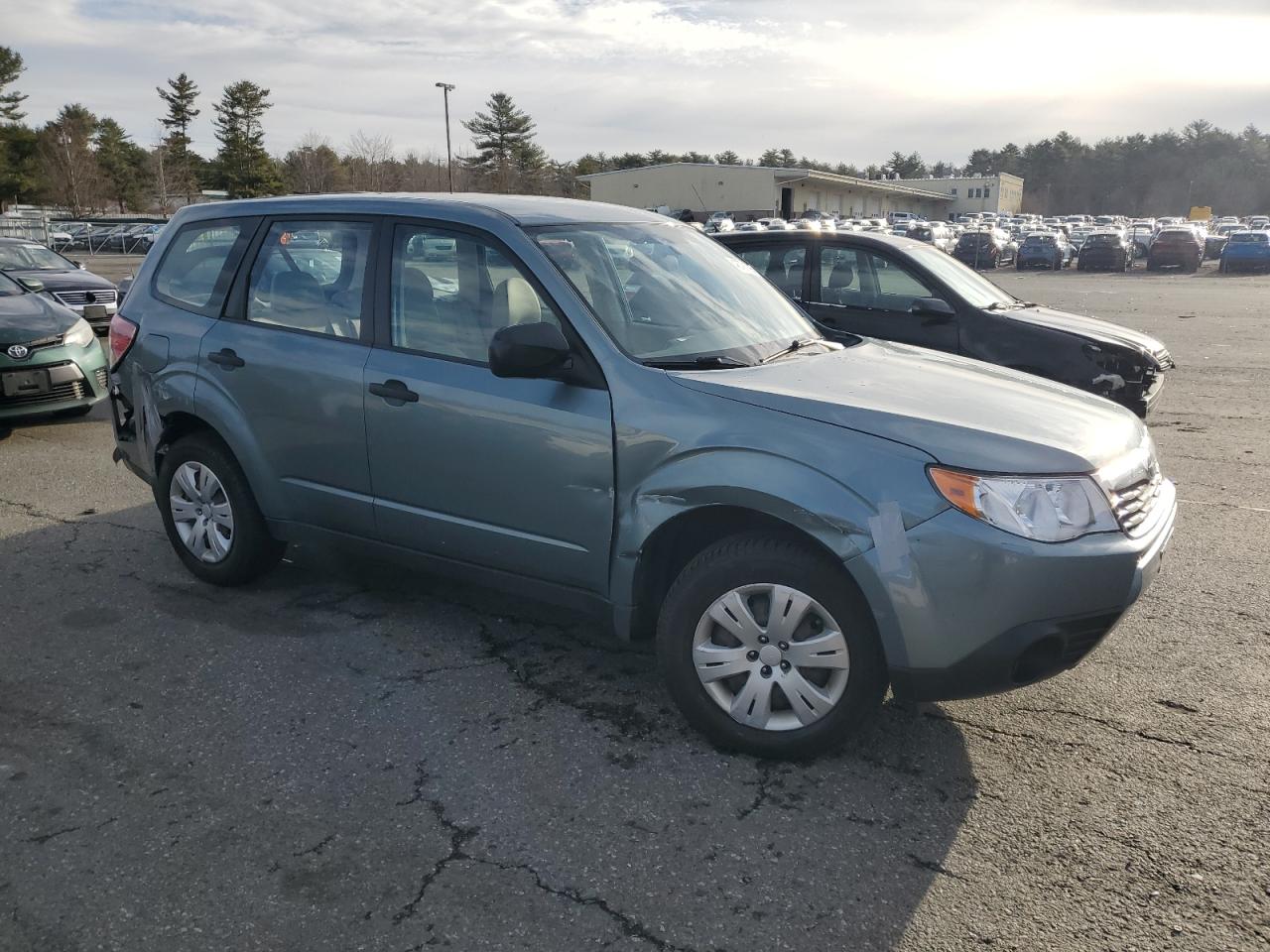 2009 Subaru Forester VIN JF2SH61689H748101 Copart auction photo, rear end / side damage thumbnail 4