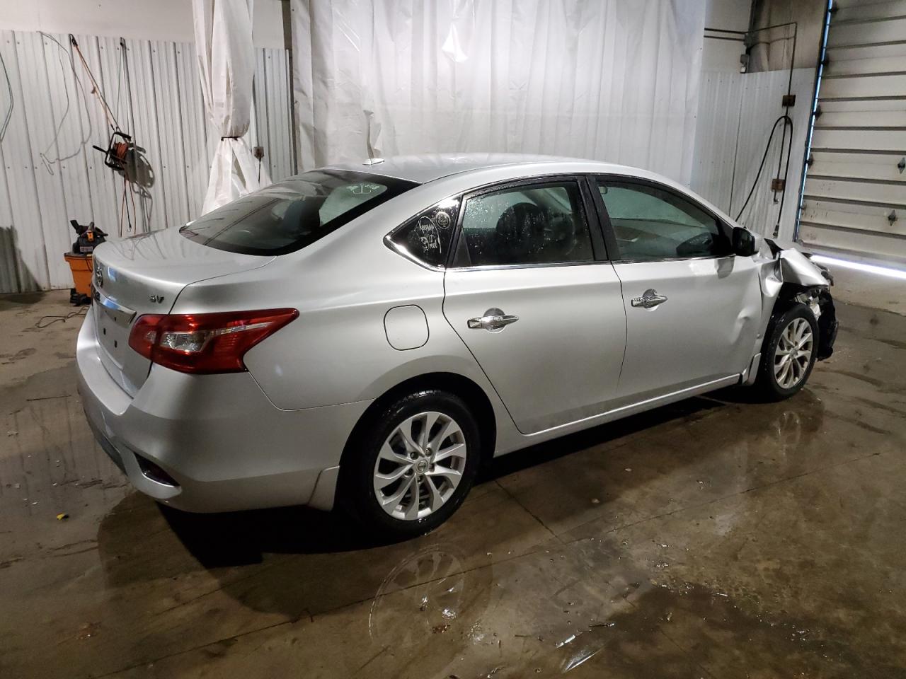 2019 Nissan Sentra VIN 3N1AB7AP1KY330440 Copart auction photo, side / front end damage thumbnail 3