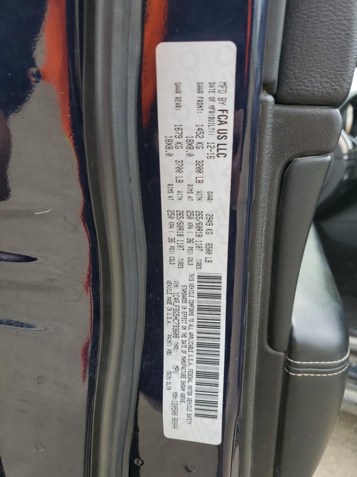 2017 Jeep Grand Cherokee VIN 1C4RJFBG5HC733608 Copart auction photo, side / front end damage thumbnail 13