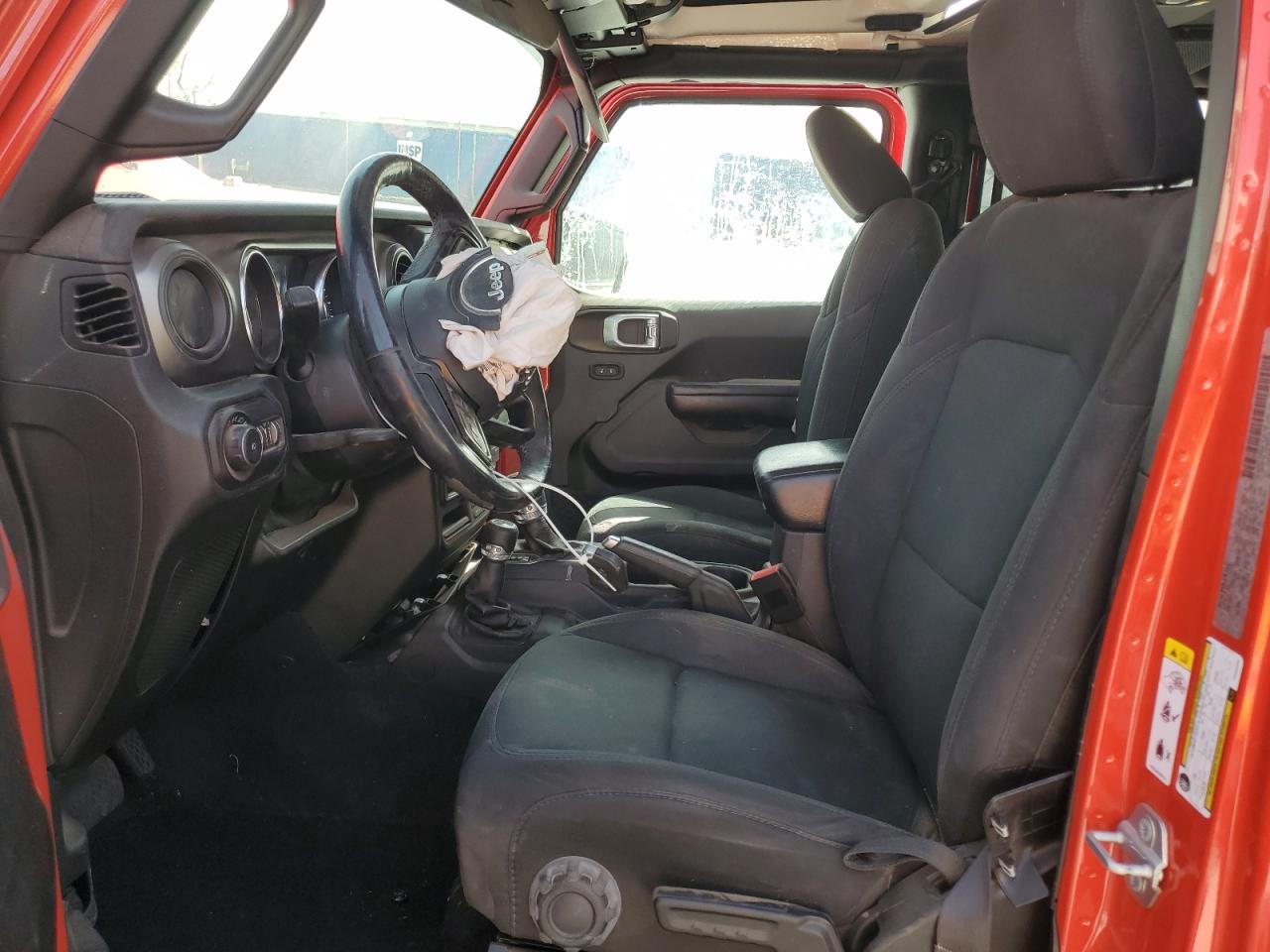 2019 Jeep Wrangler VIN 1C4HJXDGXKW508282 Copart auction photo, front end / side damage thumbnail 7