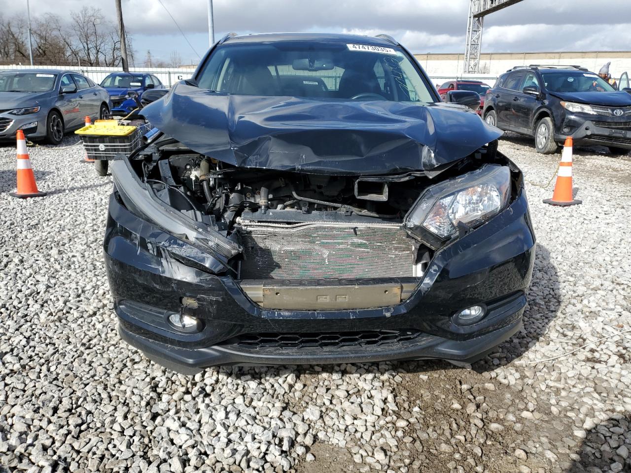 2018 Honda HR-V VIN 3CZRU6H70JM704921 Copart auction photo, front end damage thumbnail 5