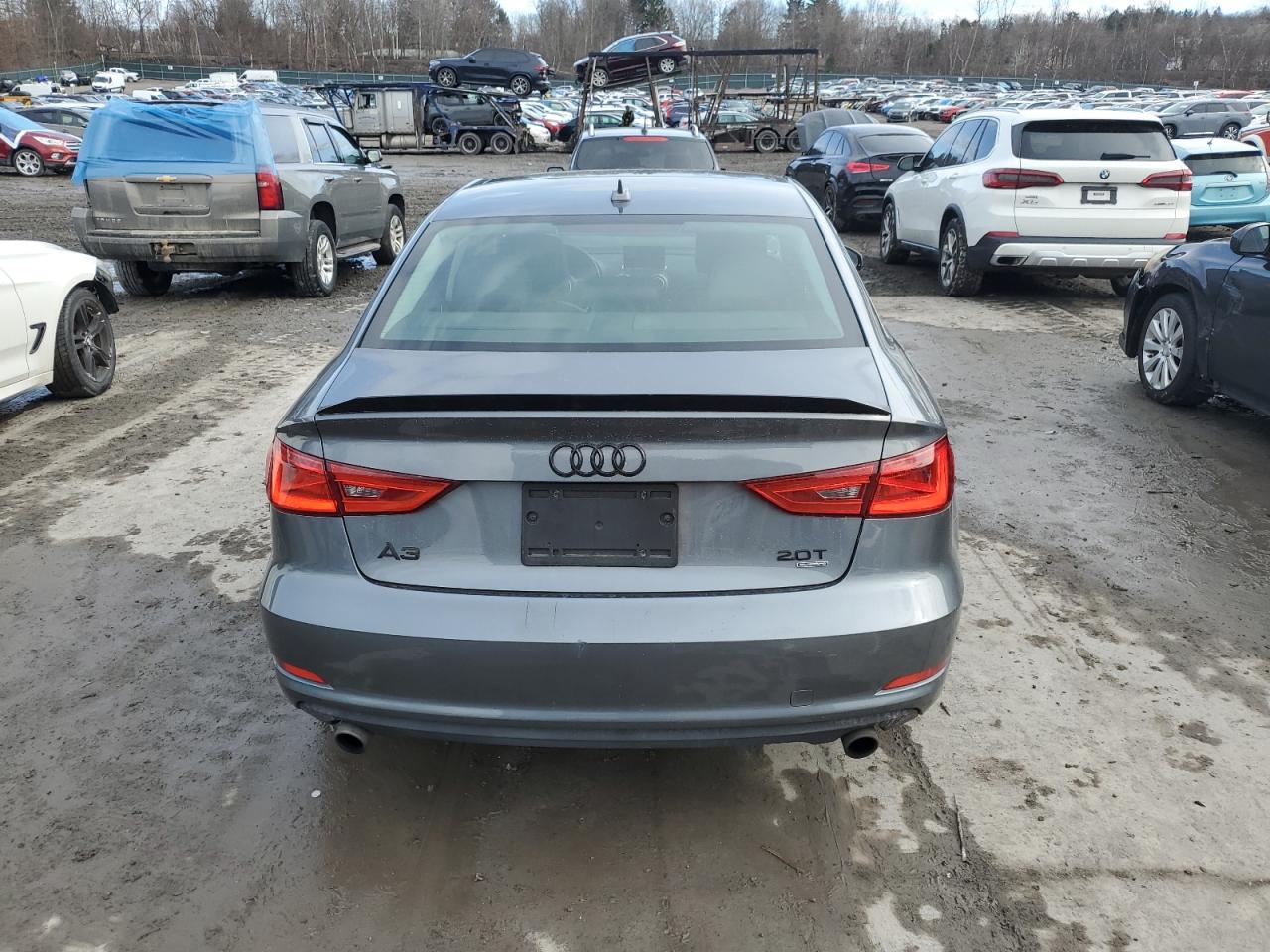 2015 Audi A3 VIN WAUEFGFF5F1061689 Copart auction photo, front end / side damage thumbnail 6