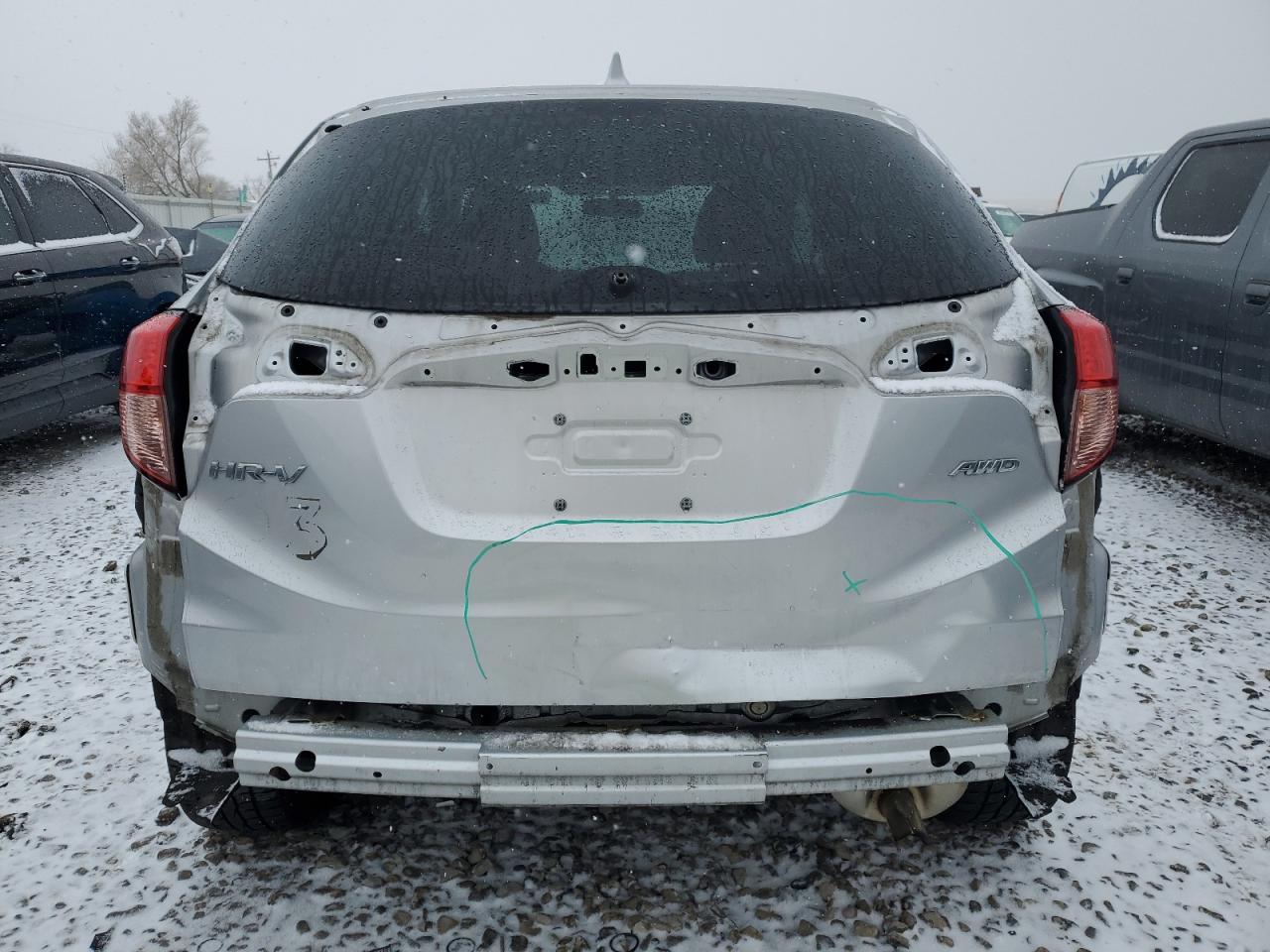 2016 Honda HR-V VIN 3CZRU6H5XGM768598 Copart auction photo, rear end damage thumbnail 6