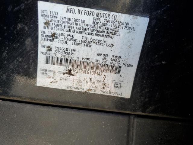 2014 Ford Taurus VIN 1FAHP2E84EG139447 Copart auction photo, front end damage thumbnail 12