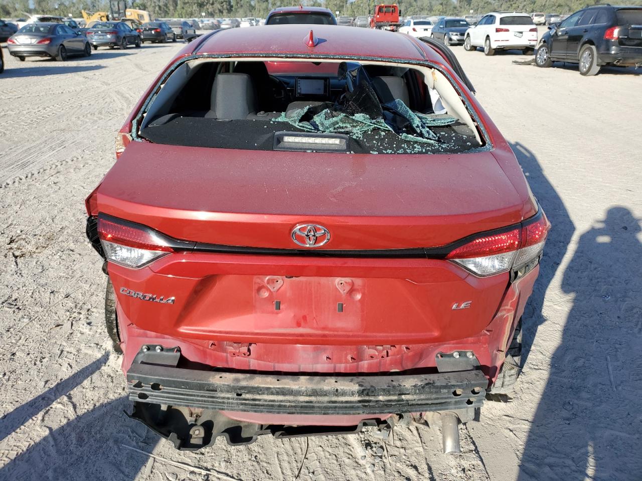 2021 Toyota Corolla VIN 5YFEPMAE0MP219801 Copart auction photo, rear end / side damage thumbnail 6