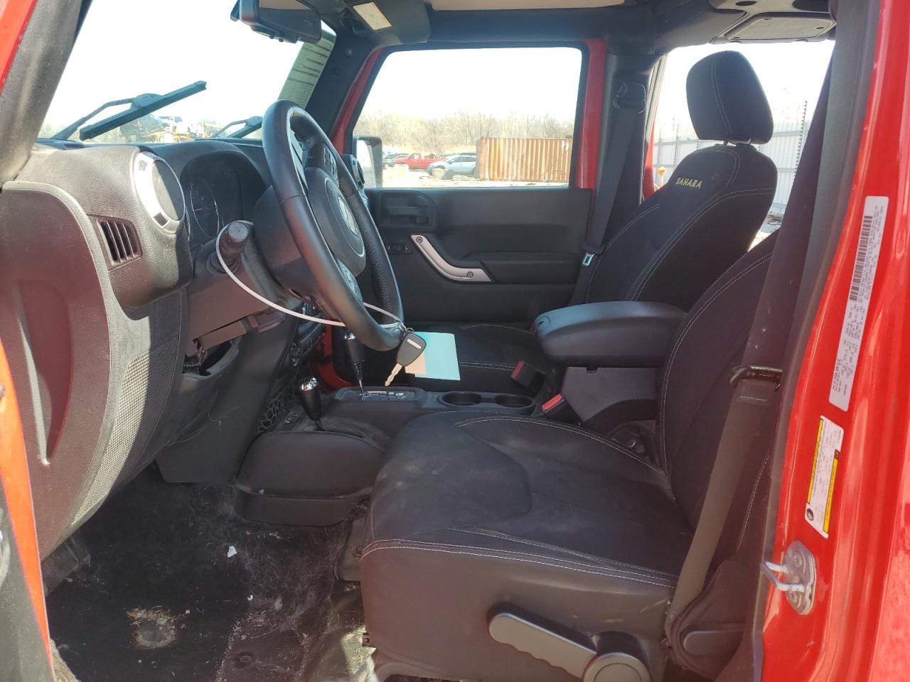 2015 Jeep Wrangler VIN 1C4BJWEG6FL690200 Copart auction photo, front end damage thumbnail 7