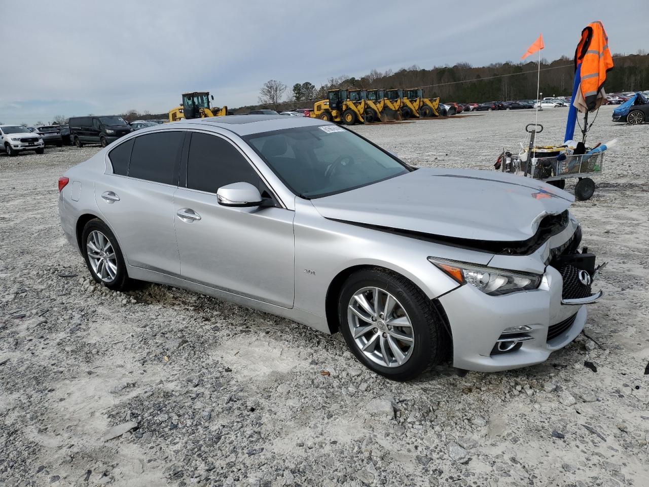 2016 Infiniti Q50 VIN JN1EV7AP1GM304035 Copart auction photo, front end damage thumbnail 4