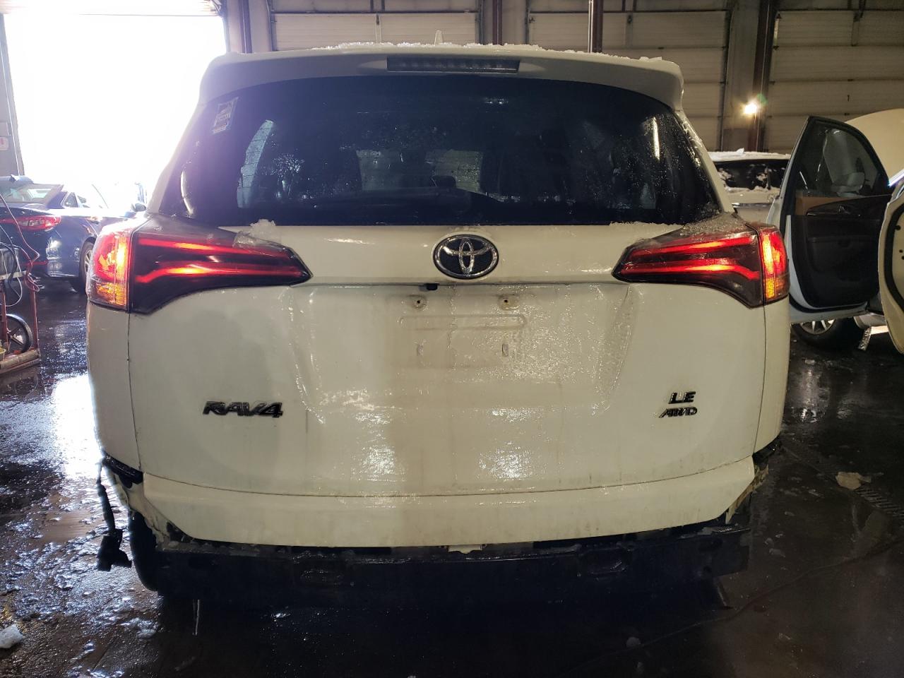 2017 Toyota RAV 4 VIN JTMBFREV0HJ712739 Copart auction photo, side / rear end damage thumbnail 6