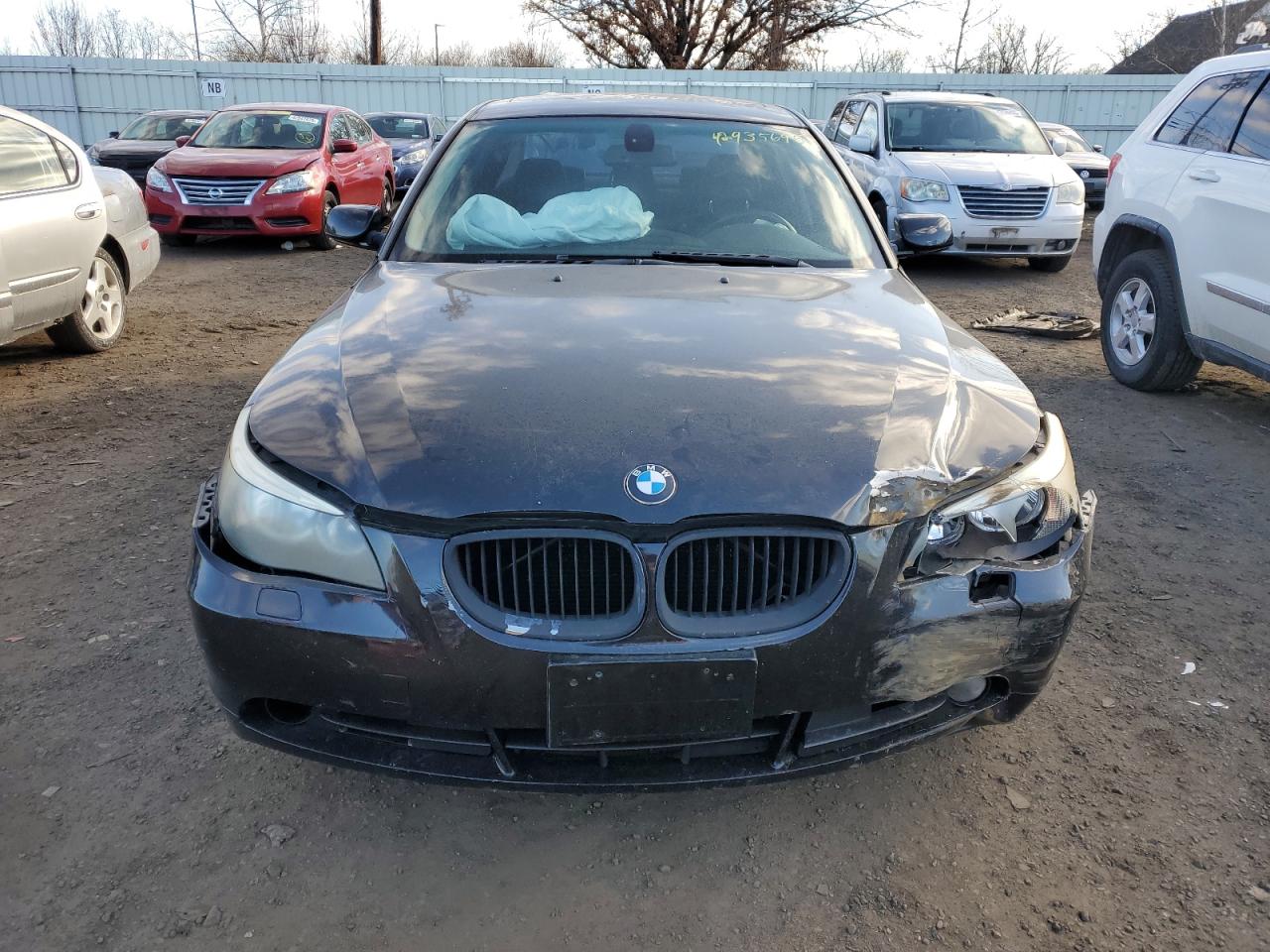 2006 BMW 5er VIN WBANF33566B999120 Copart auction photo, front end damage thumbnail 5