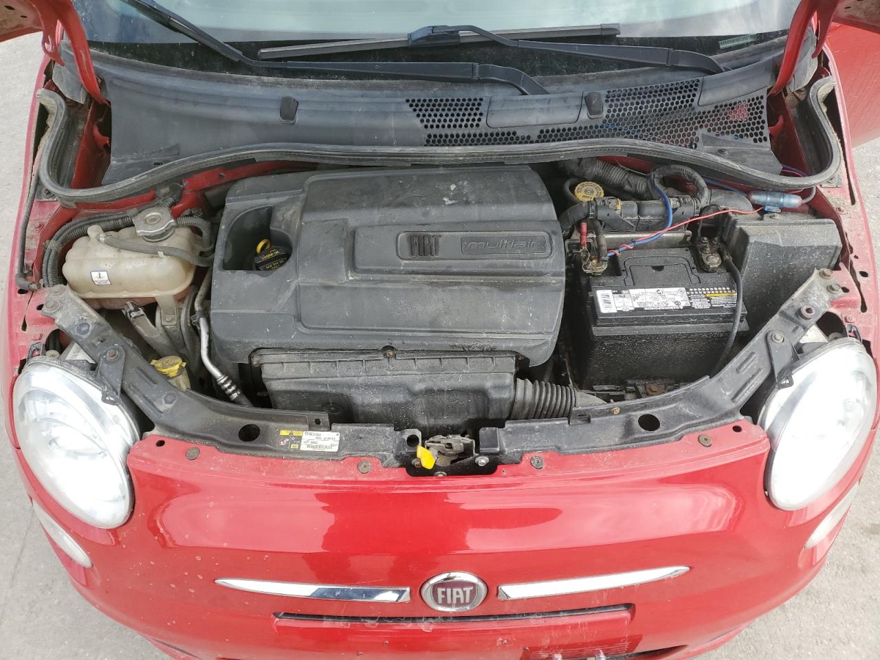 2013 Fiat 500 VIN 3C3CFFBR7DT697612 Copart auction photo, undercarriage / side damage thumbnail 12