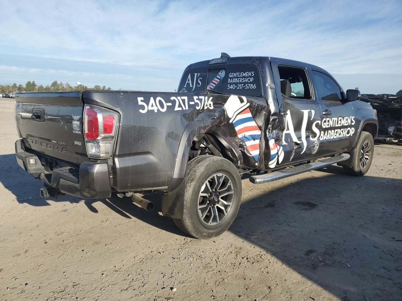 2021 Toyota Tacoma VIN 3TMDZ5BN3MM101226 Copart auction photo, rear end / side damage thumbnail 3