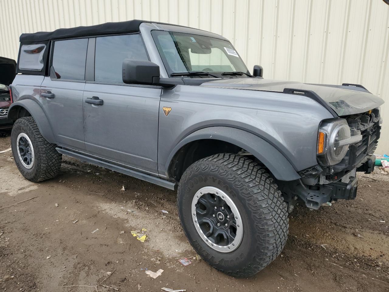 2022 Ford Bronco VIN 1FMEE5DP3NLB59334 Copart auction photo, front end / rear end damage thumbnail 4