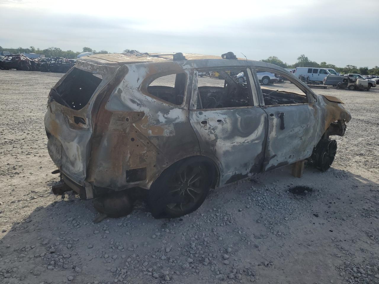 2022 Honda CR-V VIN 7FARW2H54NE043304 Copart auction photo, burn damage thumbnail 3