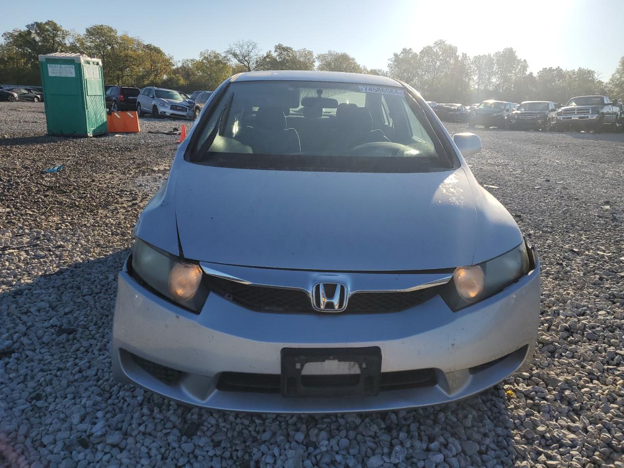 2011 Honda Civic VIN 19XFA1F55BE011070 Copart auction photo, side / front end damage thumbnail 5