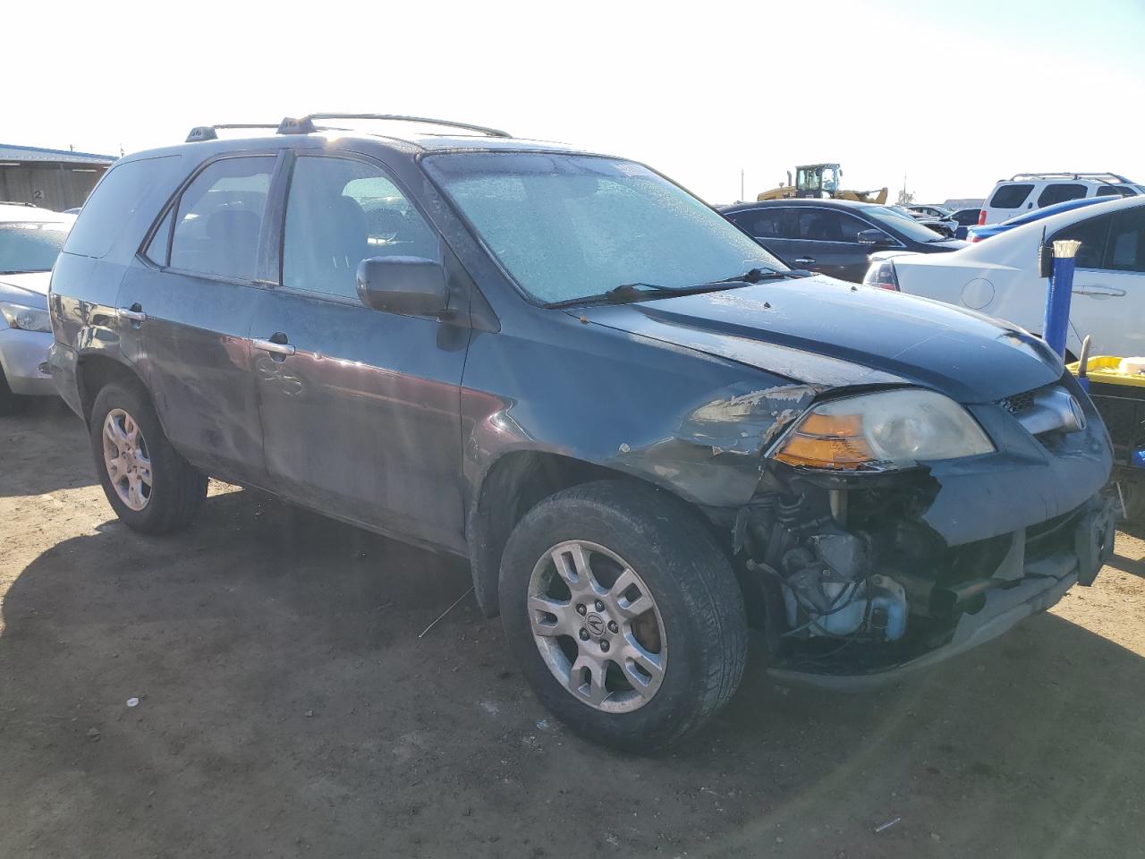 2006 Acura MDX VIN 2HNYD18646H531495 Copart auction photo, front end / hail damage thumbnail 4