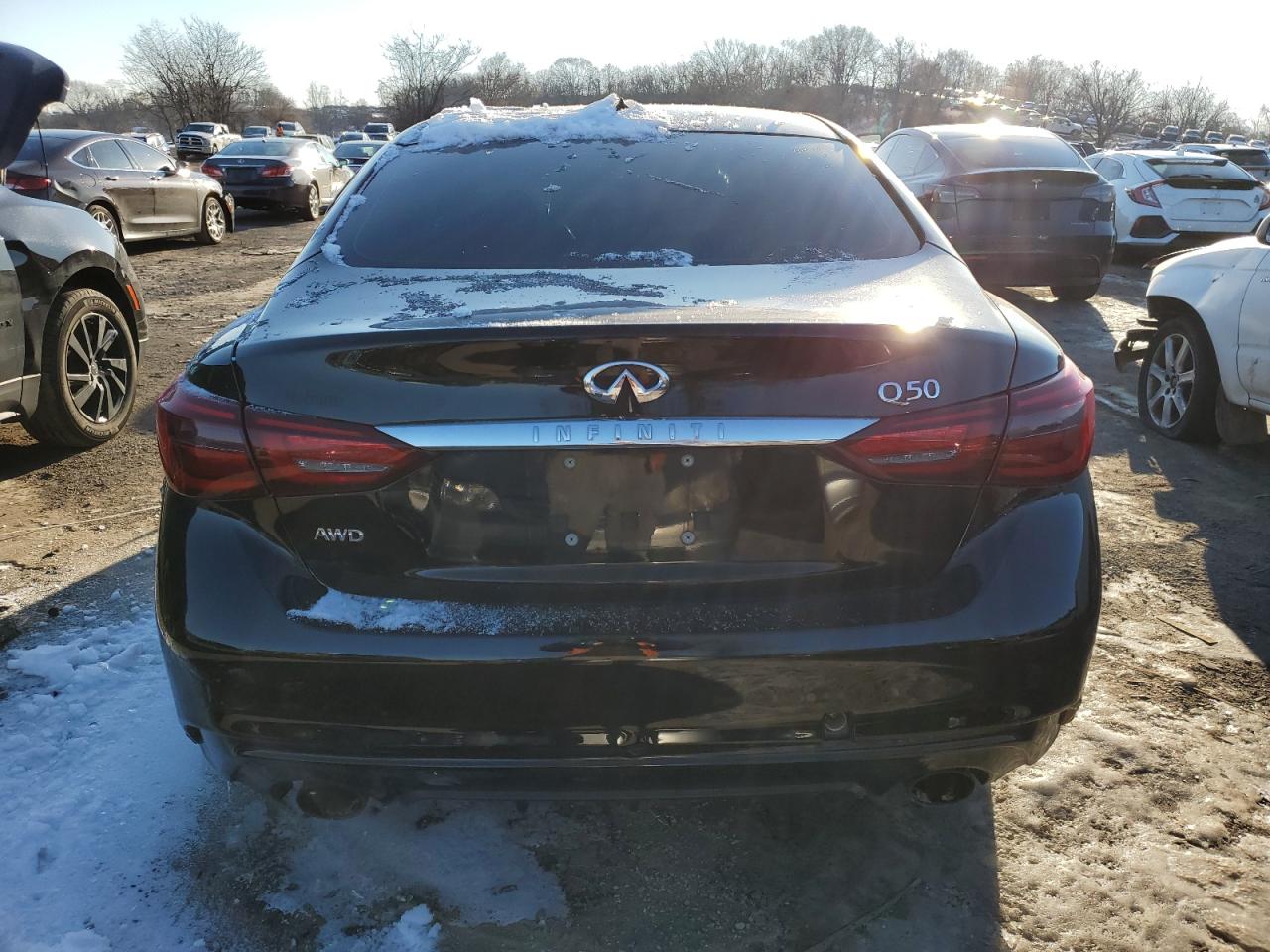 2018 Infiniti Q50 VIN JN1EV7AR9JM432127 Copart auction photo, side / all over damage thumbnail 6
