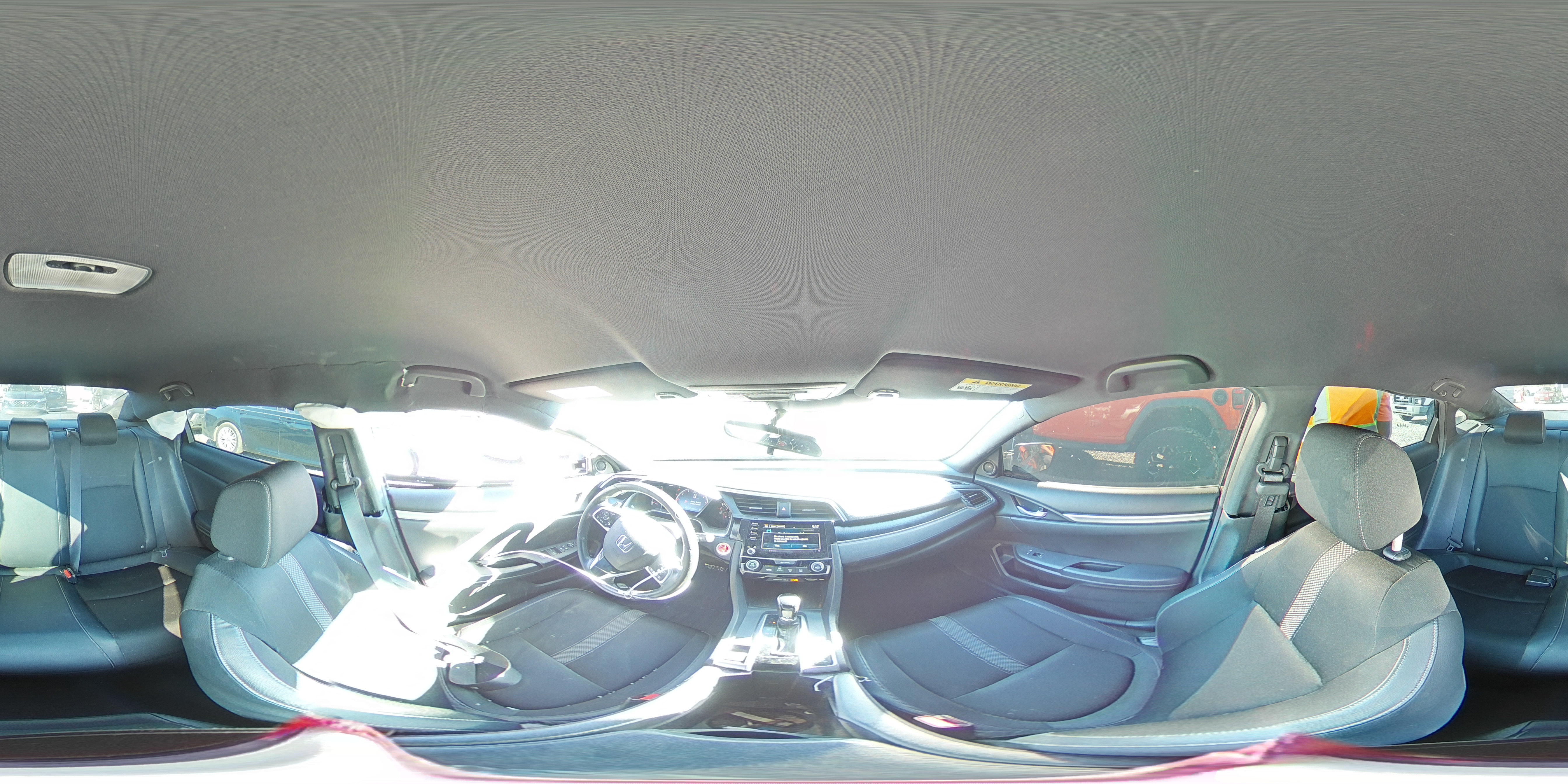 2019 Honda Civic VIN 2HGFC2F87KH561581 Copart auction photo, side / rear end damage thumbnail 13