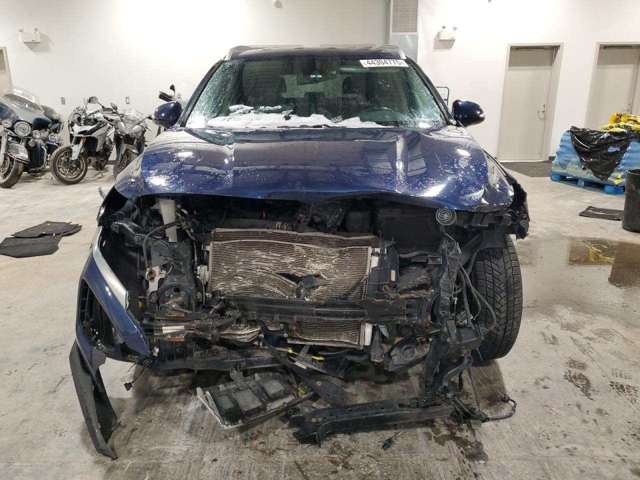 2019 Hyundai Santa Fe VIN 5NMS3CAD1KH127152 Copart auction photo, front end damage thumbnail 5