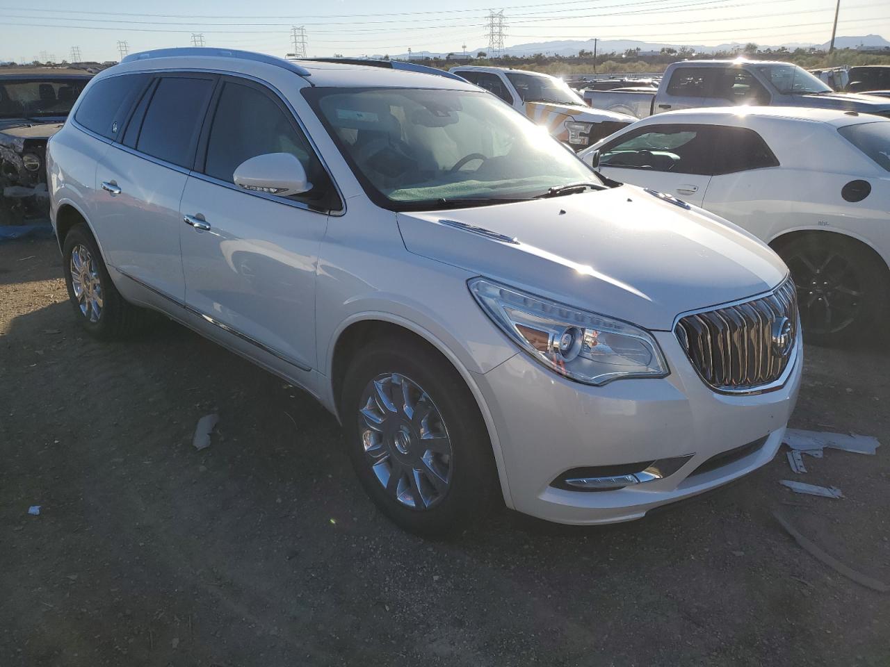 2017 Buick Enclave VIN 5GAKRCKD5HJ340350 Copart auction photo, side / undercarriage damage thumbnail 4
